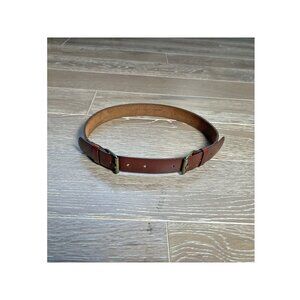Rachel Comey Double Buckle Leather Belt in Cognac - XS